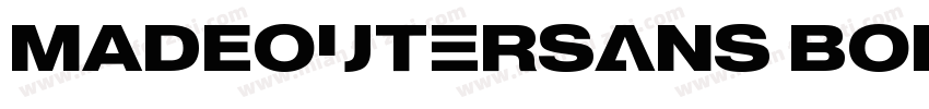 MADEOuterSans Bold字体转换